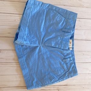 Vineyard Vines blue shorts.